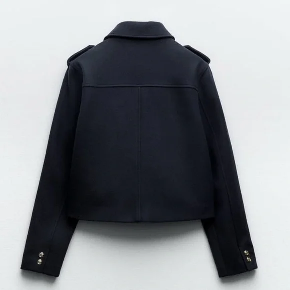 Zara Navy Blue Jacket - Picture 2 of 4